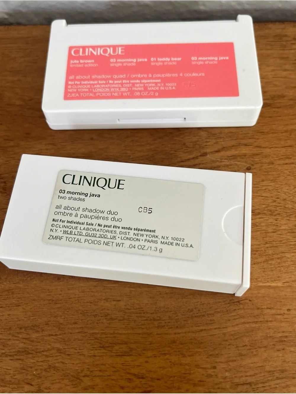 Clinique All About Shadow Quad 03 Morning Java & 03 Morning Java 2 Shades